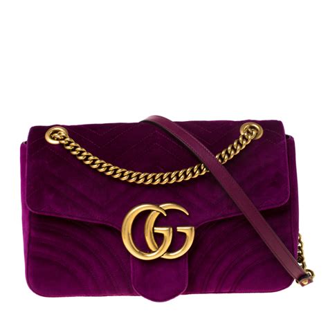 Velvet Gucci Handbags for Women 